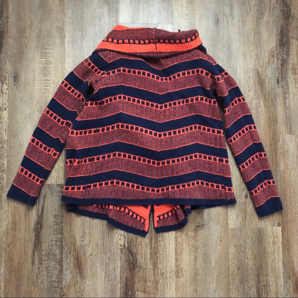 Pixley Stitchfix Orange & Blue Open Willow Sweater - Picture 4 of 4